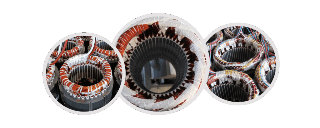 Wicklungen für elektrische Wechselstrommotoren