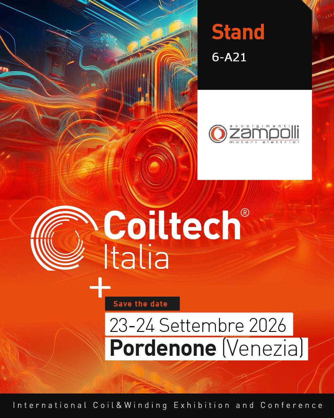 Nostro stand 6-A21 a Fiera Coiltech Italia 23-24 settembre 2026